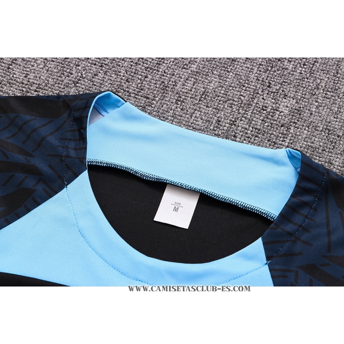 Chandal del Inter Milan 22-23 Manga Corta Negro - Pantalon Corto